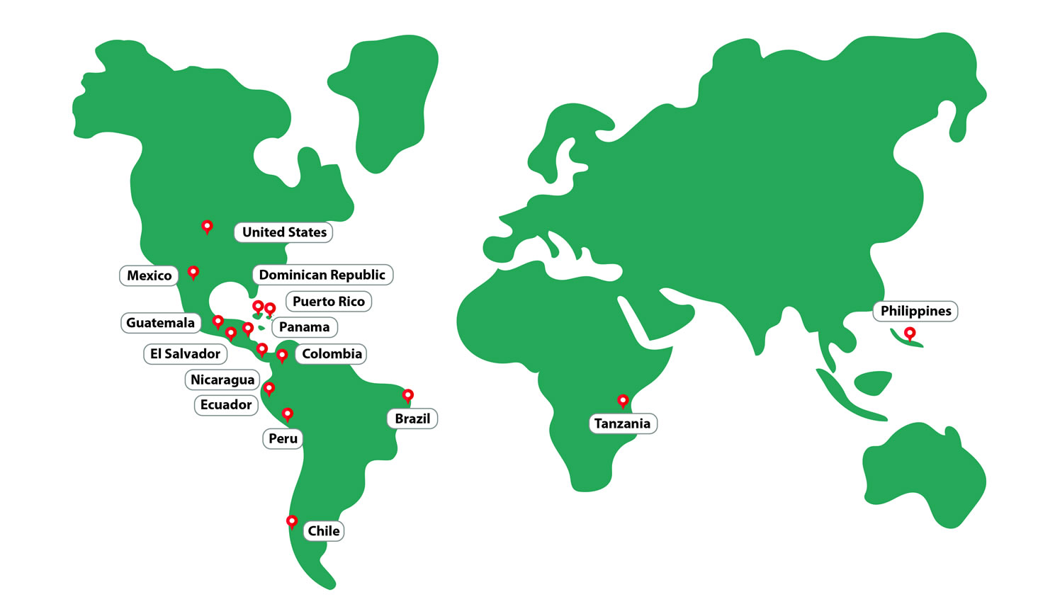 graphic of a world map