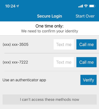 screenshot Step 10 - Mobile app version - Secure Login